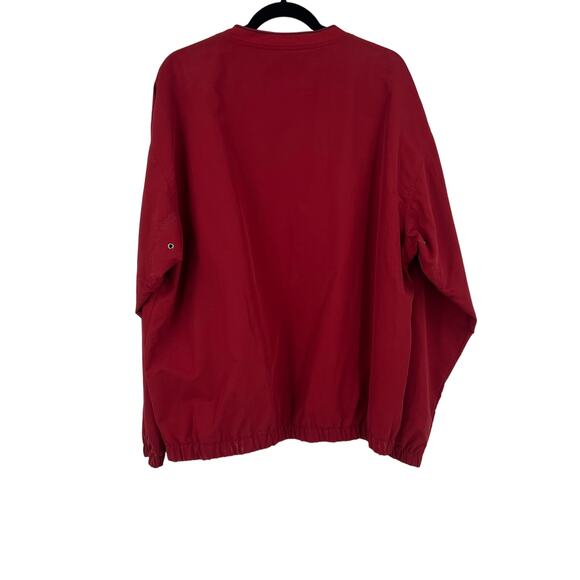 Case Popover Dark Red Light Jacket Shirt V Neck Unlined NEW NWT Men's Large - Picture 2 of 9